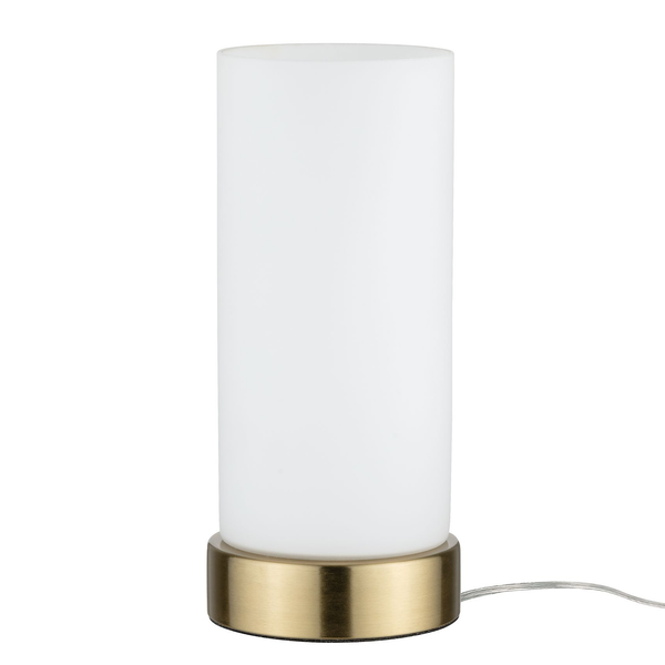 Tischleuchte Pinja I - Milchglas / Messing - 1-flammig