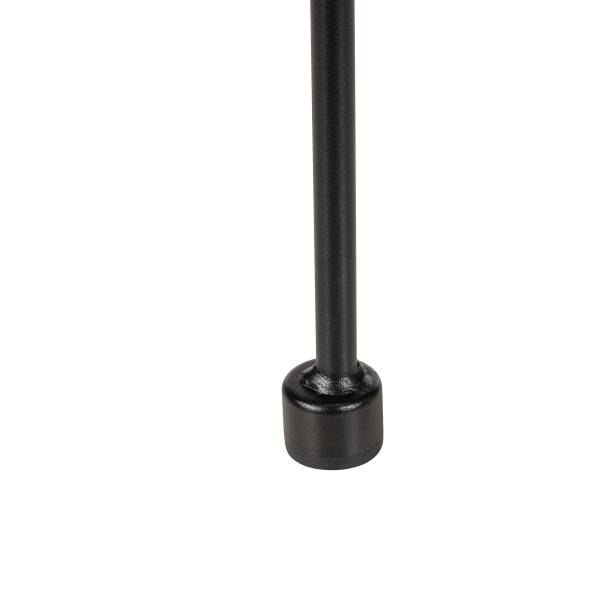 Gartenstuhl KALO 2er-Set - Polyrattan / Stahl - Schwarz