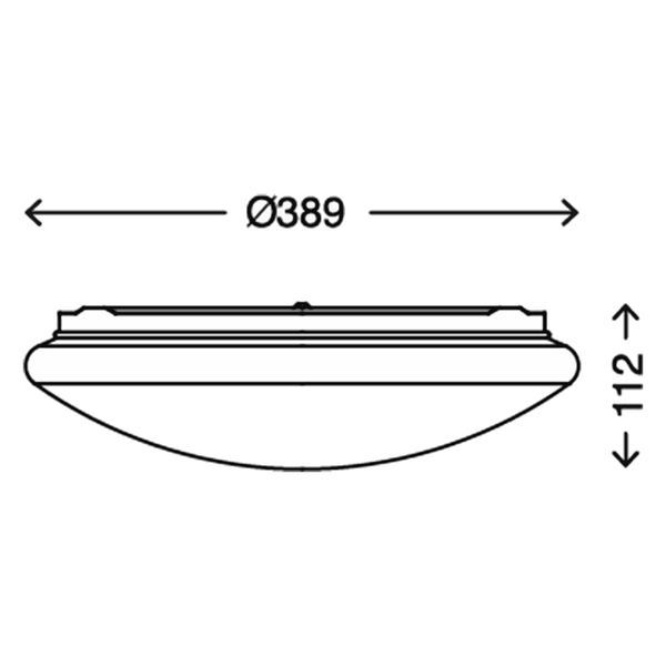 LED-Deckenleuchte  Vipe - Acrylglas - 1-flammig