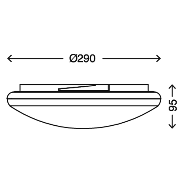 LED-Badleuchte  Elara - Kunststoff - 1-flammig