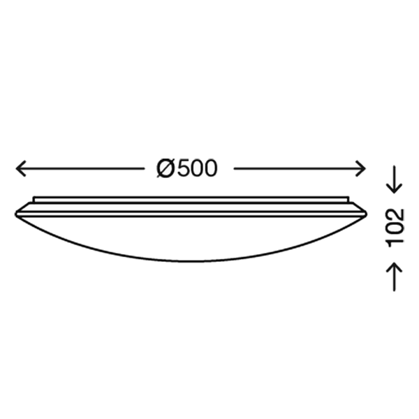 LED-Deckenleuchte  Verb - Kunststoff - 1-flammig