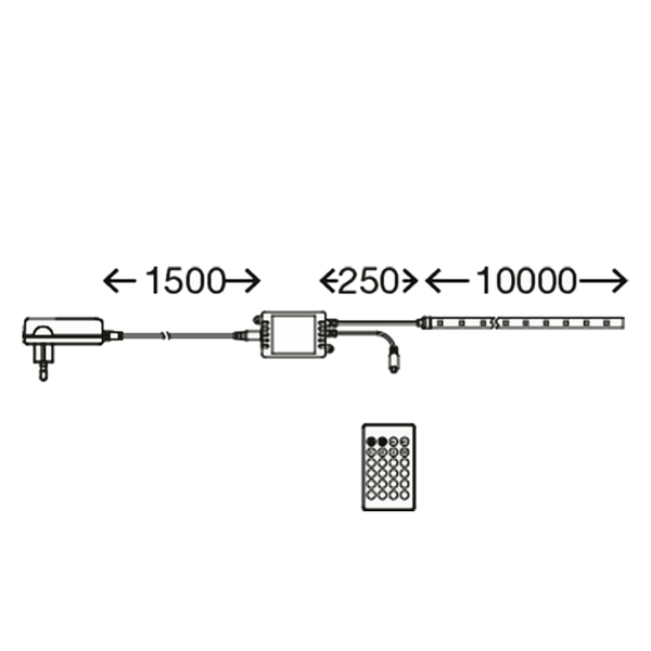 LED-Strips  Led Superline - Kunststoff - 300-flammig