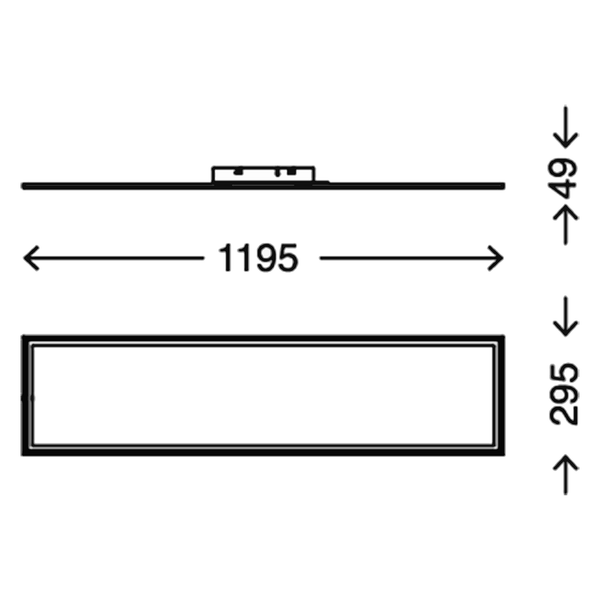LED-Deckenleuchte  Simple - Kunststoff / Aluminium - 1-flammig