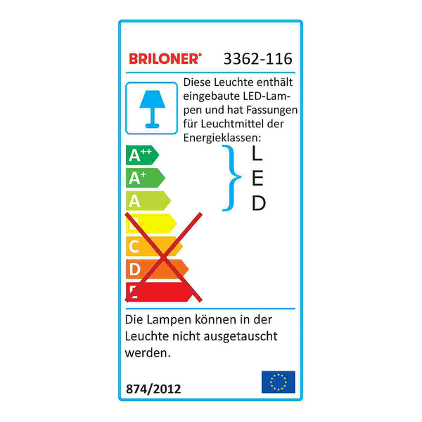 LED-Badleuchte  Elipso - Kunststoff - 1-flammig