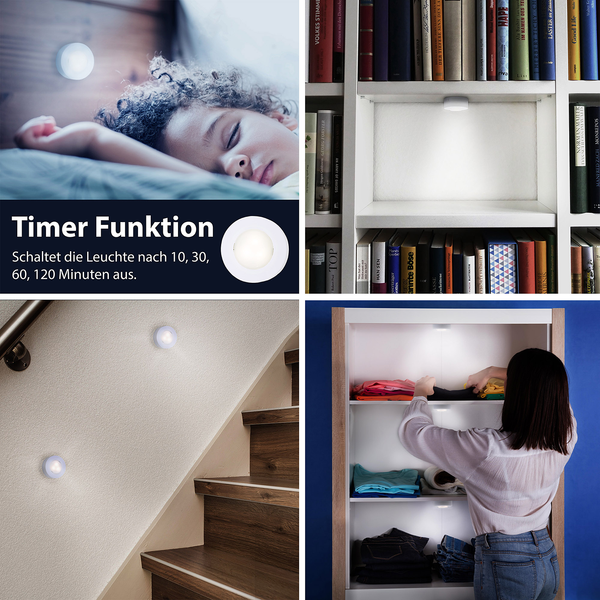 LED-Möbelleuchte  Cabinet - Kunststoff - 6-flammig