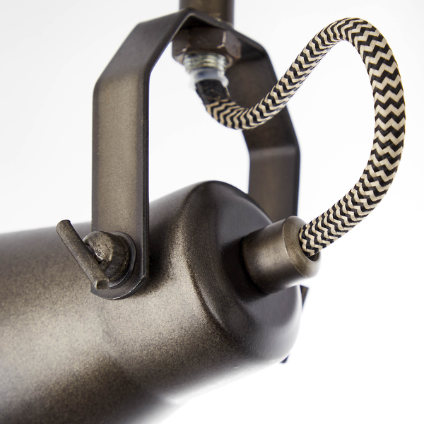 Deckenleuchte Seed II - Stahl / Kiefer massiv - 4-flammig