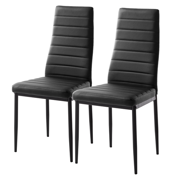 Esszimmerstuhl Mala - Schwarz - 2er Set
