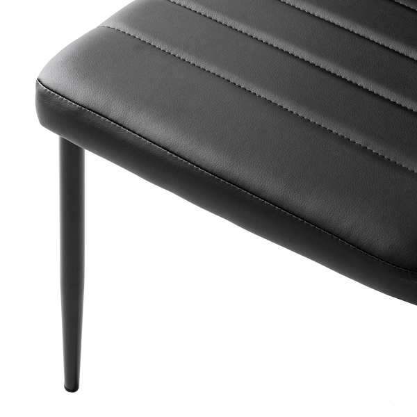 Esszimmerstuhl Mala - Schwarz - 2er Set