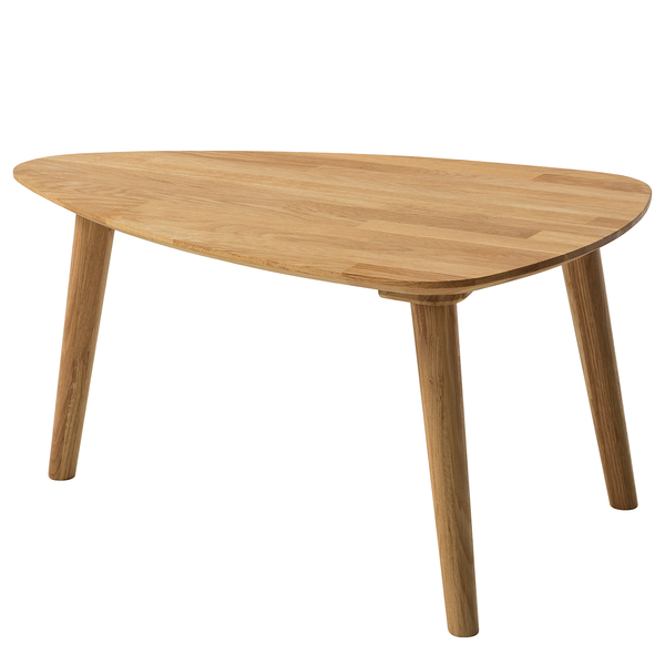 Massiver Couchtisch FINSBY - Eiche massiv - Eiche - 70 x 50 cm