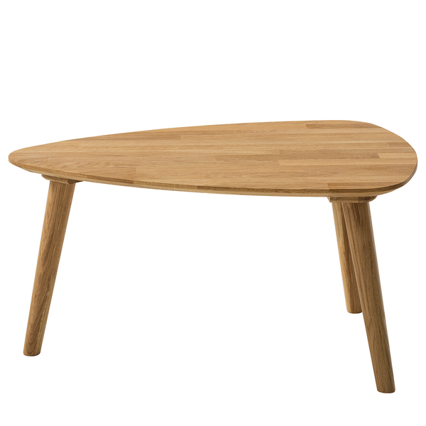 Massiver Couchtisch FINSBY - Eiche massiv - Eiche - 70 x 50 cm