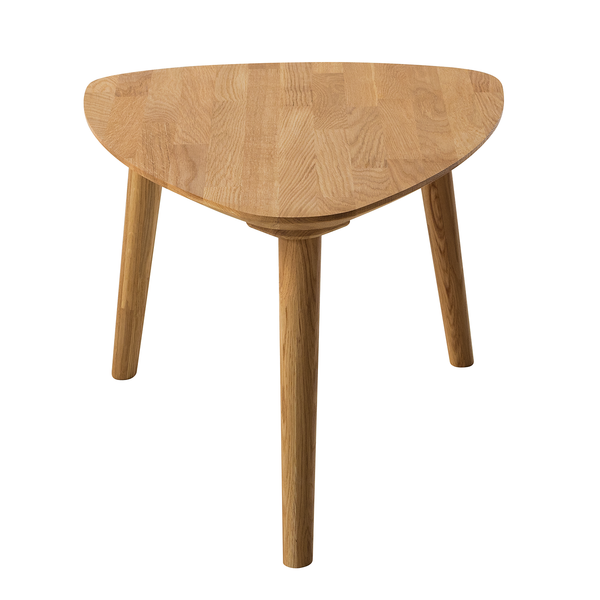 Massiver Couchtisch FINSBY - Eiche massiv - Eiche - 70 x 50 cm