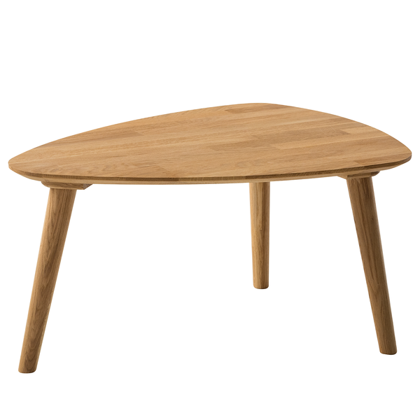 Massiver Couchtisch FINSBY - Eiche massiv - Eiche - 70 x 50 cm