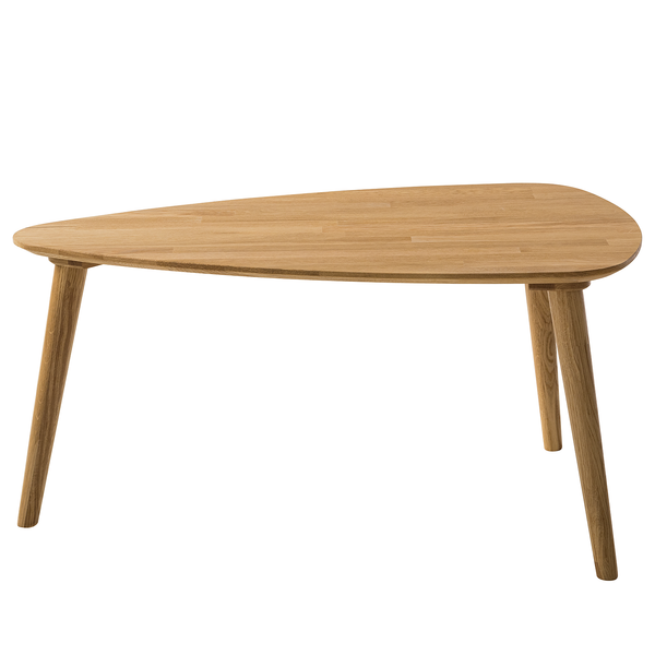 Massiver Couchtisch FINSBY - Eiche massiv - Eiche - 90 x 60 cm