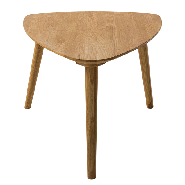 Massiver Couchtisch FINSBY - Eiche massiv - Eiche - 90 x 60 cm