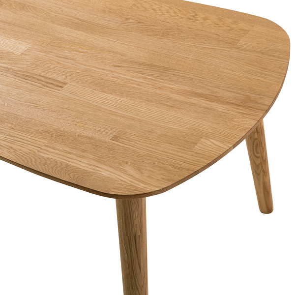 Massiver Couchtisch FINSBY - Eiche massiv - Eiche - 90 x 60 cm