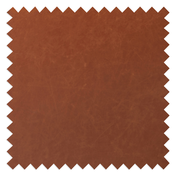 Polsterstuhl LIVARAS - Kunstleder Reena: Cognac - Eiche Natur - 2er Set