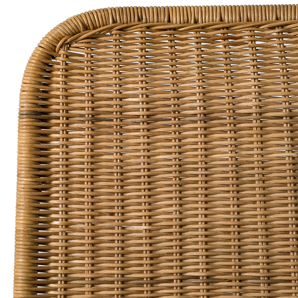 Esszimmerstuhl Vuna (2er-Set) - Rattan / Metall - Rattan Natur / Schwarz