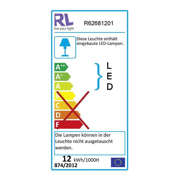 LED-Deckenleuchte Putz III - Acrylglas - 1-flammig