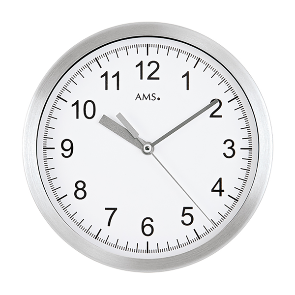 Wanduhr Renaca - Funk - Silber