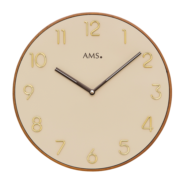 Wanduhr Paqueta - Quarz - Beige