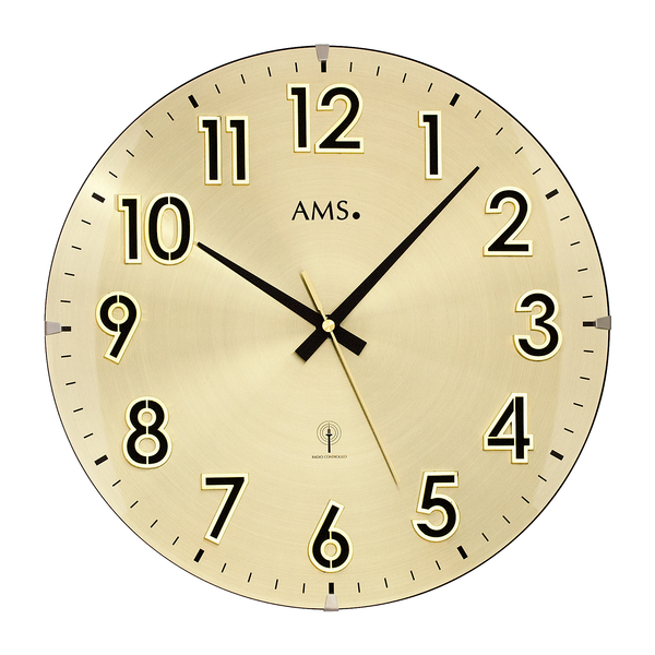 Wanduhr Cristo Rey - Funk - Messing / Schwarz