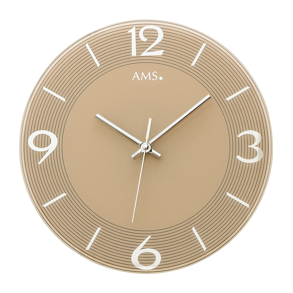 Wanduhr Kettig - Quarz - Hellbraun