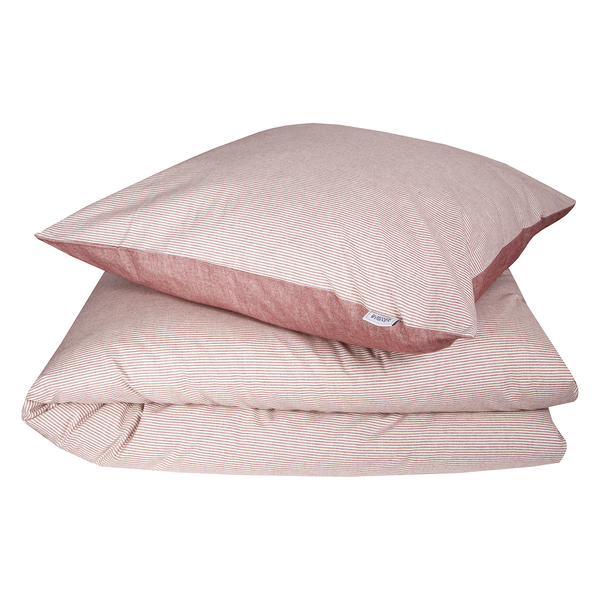 Bettwäsche Flanelle - Baumwollstoff - Rot - 155 x 220 cm