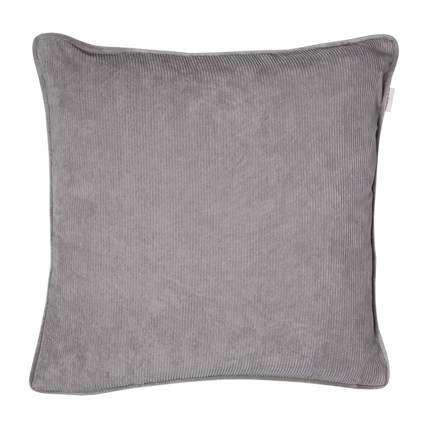 Kissenbezug Cord - Polyester - Lichtgrau - 38 x 38 cm