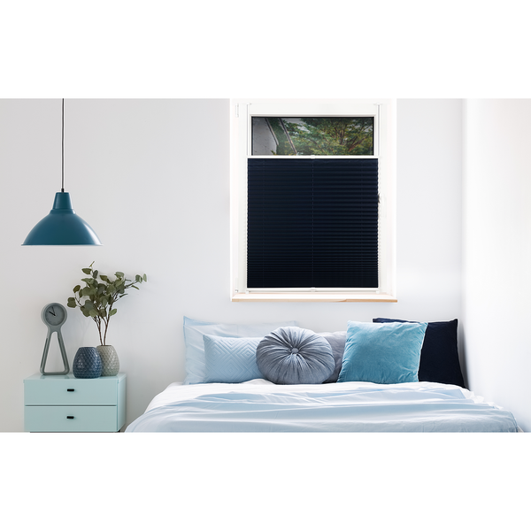 Plissee Klemmfix free - Polyester / Aluminium - Weiß - 50 x 130 cm