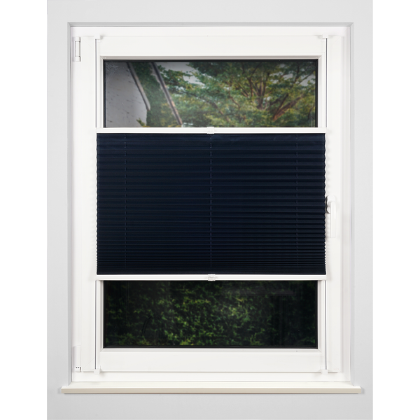 Plissee Klemmfix free - Polyester / Aluminium - Weiß - 50 x 130 cm