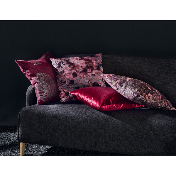 Kissenbezug Florence - Samt - Beere