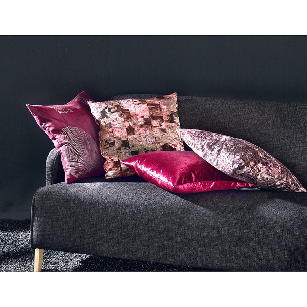 Kissenbezug Fabio - Mischgewebe - Rot