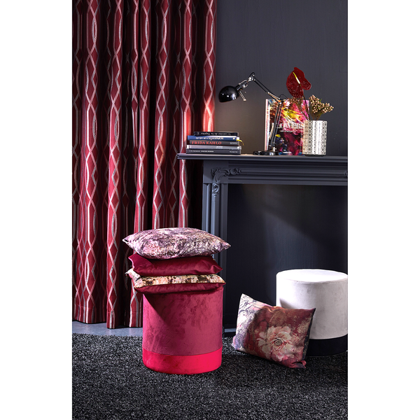 Kissenbezug Fabio - Mischgewebe - Rot