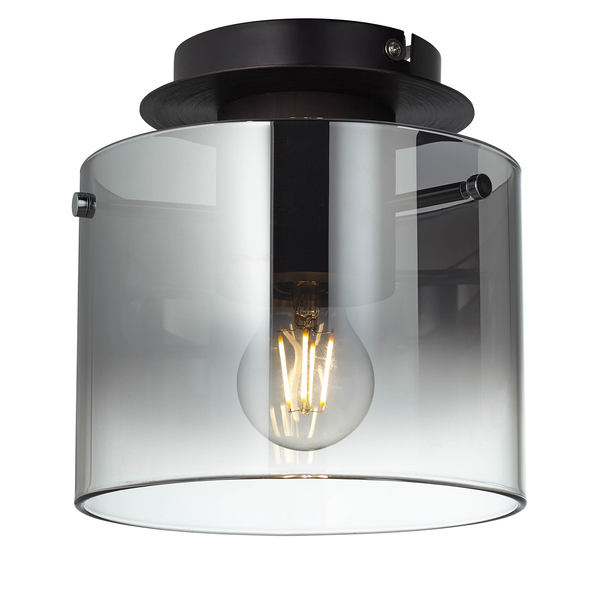 Deckenleuchte Beth - Spiegelglas / Aluminium - 1-flammig