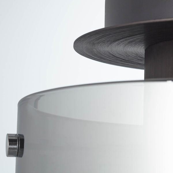 Deckenleuchte Beth - Spiegelglas / Aluminium - 1-flammig