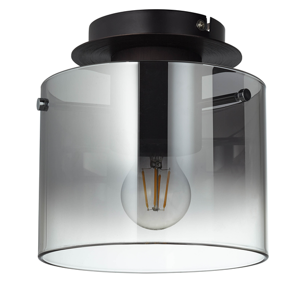 Deckenleuchte Beth - Spiegelglas / Aluminium - 1-flammig