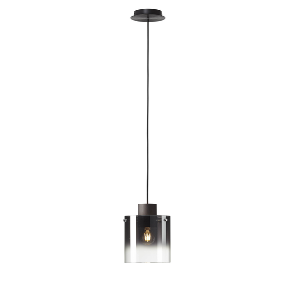 Pendelleuchte Beth - Spiegelglas / Aluminium - 1-flammig
