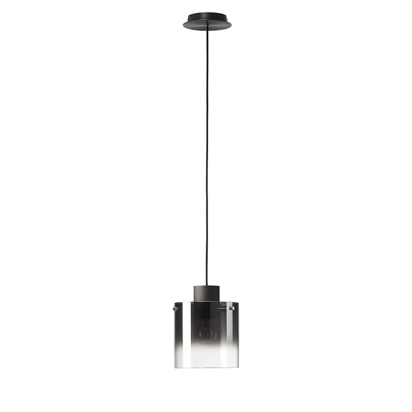 Pendelleuchte Beth - Spiegelglas / Aluminium - 1-flammig