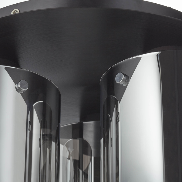 Deckenleuchte Beth - Spiegelglas / Aluminium - 3-flammig