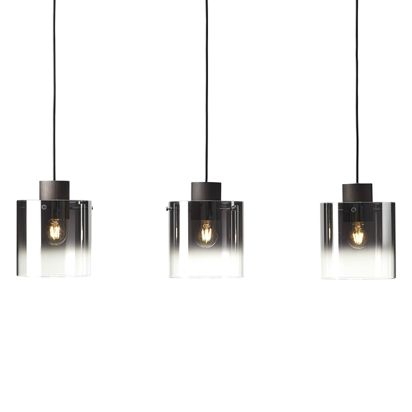 Pendelleuchte Beth - Spiegelglas / Aluminium - 3-flammig