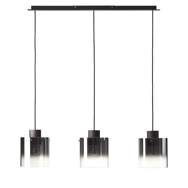 Pendelleuchte Beth - Spiegelglas / Aluminium - 3-flammig