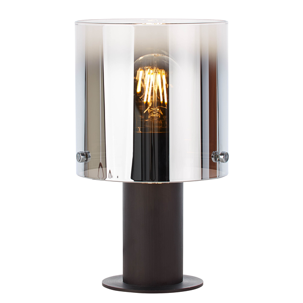 Tischleuchte Beth - Spiegelglas / Aluminium - 1-flammig