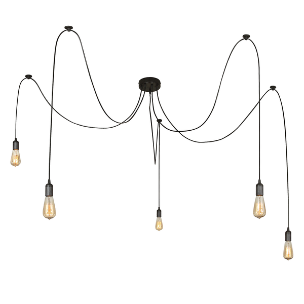 Pendelleuchte Maracana - Eisen - 5-flammig - Flammenanzahl: 5