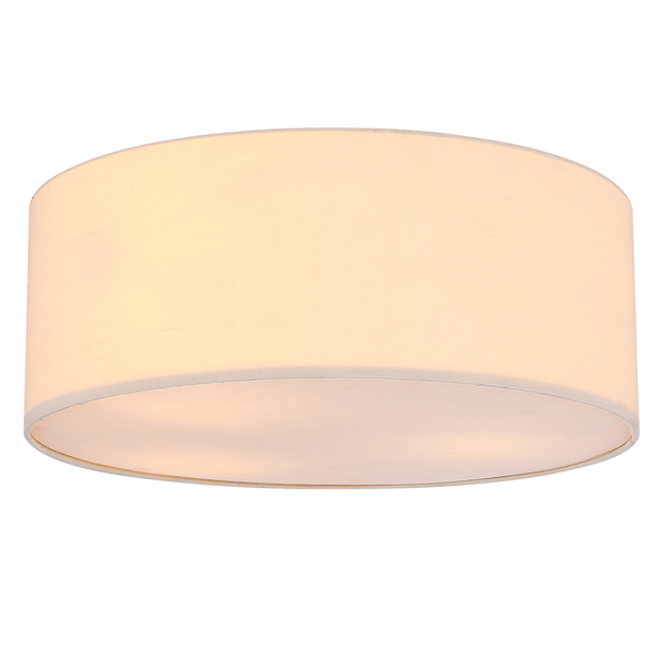 Deckenleuchte Simone - Mischgewebe / Eisen - 3-flammig - Beige