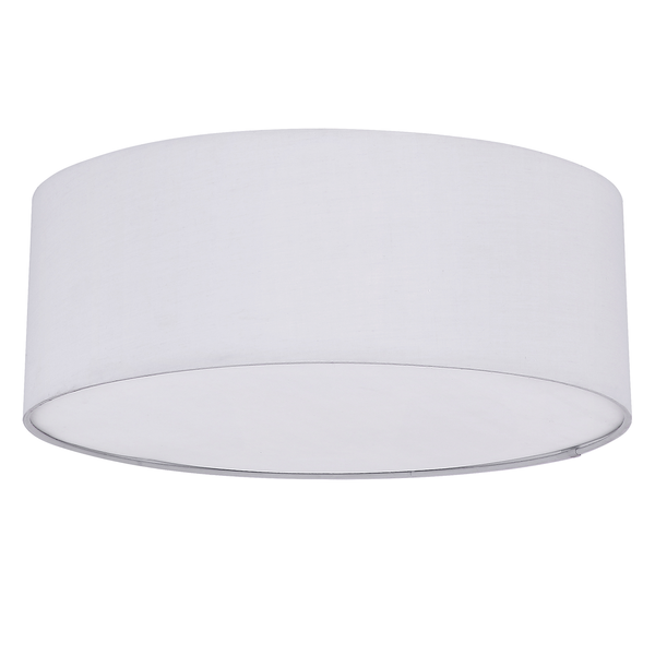 Deckenleuchte Simone - Mischgewebe / Eisen - 3-flammig - Grau