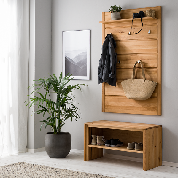Garderobenbank DeeWOOD - Buche massiv