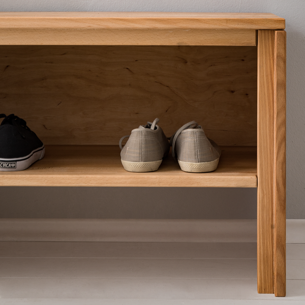 Garderobenbank DeeWOOD - Buche massiv