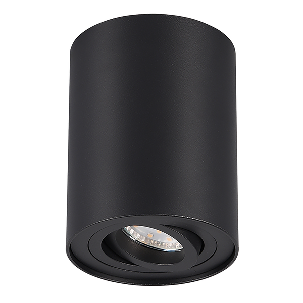 Deckenleuchte Cookie - Aluminium - Schwarz - Flammenanzahl: 1