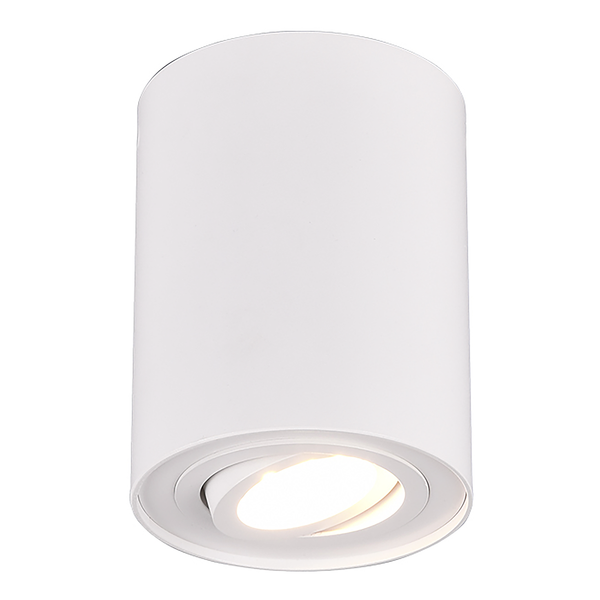 Deckenleuchte Cookie - Aluminium - Weiß - Flammenanzahl: 1