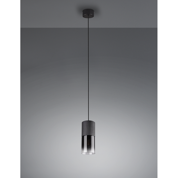 Pendelleuchte Robin I - Klarglas  / Aluminium - 1-flammig